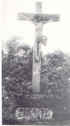 6 Steinkreuz auf dem alten Friedhof, ca. 1905