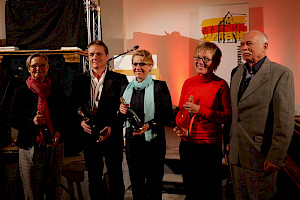 Die 3 Museumsleiterinnen und Günther Malisius (Foto: bep)