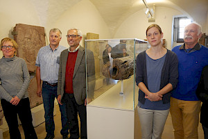 Museumsleiterin Alexandra Kaiser, Matthias Maier, Lucie Selb, Günther Malisius (Foto: bep)